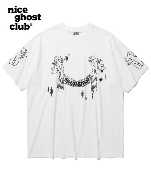 Nice Ghost Club★男女兼用 Heavenly Bear Angel BigBig T-shirt 나이스고스트클럽(NICEGHOSTCLUB) HEAVENLY BEAR ANGEL BIG BIG