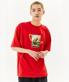 CHILDHOOD GRAPHIC T-SHIRT - RED
