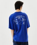 마크곤잘레스(MARK GONZALES) MG KORIA GRAPHIC T-SHIRT - BLUE