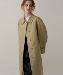 블랭크03(BLANK03) classic half trench coat (olive beige)