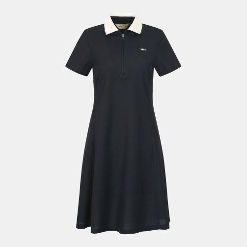 7J45250 여성 하프집업 폴로 원피스 (레귤러핏)