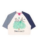 스위치123(SWITCH123) 유토피아 트리 오버핏 크롭 반팔 티셔츠(아이보리)_SXS3TS57IV