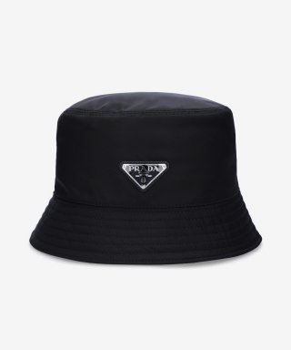 프라다(PRADA) 공용 리나일론 버킷햇 - 블랙 / 2HC1372DMIF0002