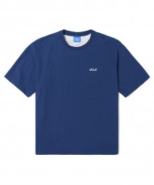 여름 우븐탑 반팔 티셔츠[DK-BLUE](UZ3SS30_A4)