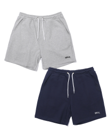 [ONEMILE WEAR] 2PACK SMALL ARCH SHORTS GRAY / NAVY