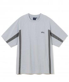 [ONEMILE WEAR] MESH MIXED SPORTS TEE LIGHT GRAY