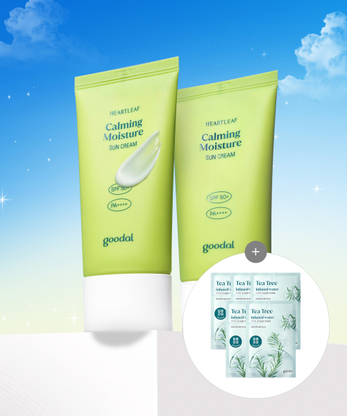 구달() [2pack] 구달 맑은 어성초 진정 수분 선크림 (24AD) 50ml [증정] 순한마스크5매(랜덤) 상품 이미지