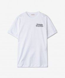 엠브로이더드 로고 반소매 티셔츠 - 화이트 / 682868QTX899000