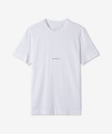 지방시(GIVENCHY) 남성 프린트 저지 슬림 반소매 티셔츠 - 화이트 / BM71F83Y6B100