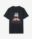 폴스미스(PAUL SMITH) 남성 세이브스 반소매 티셔츠 - 블랙 / M2R011RKP380279