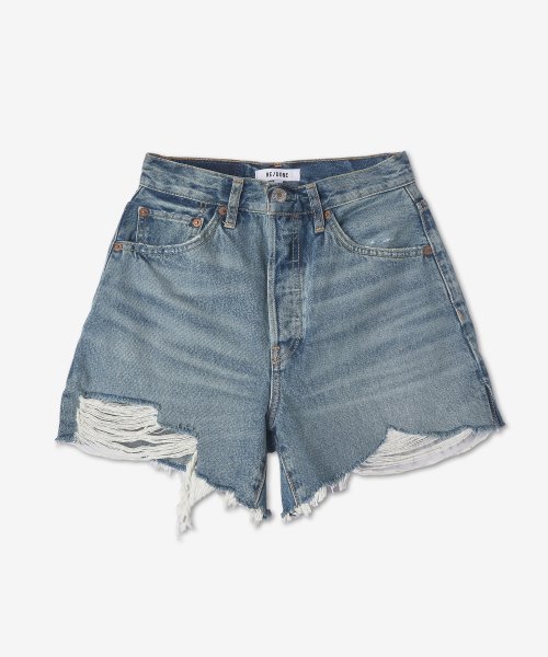 Cut off store denim shorts