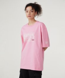 클래식레터 티셔츠 - 라이트 핑크
