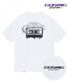 [VSW  X 피로] Cosmic Lazy Cassette Tape T-Shirts White