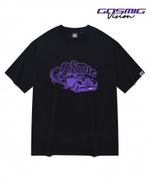 [VSW  X 피로] Cosmic Lazy Car T-Shirts Black