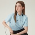 르꼬끄 골프(LECOQ GOLF) 여성 카라포인트 드롭숄더 티셔츠