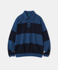 Knit Rugby Sweatshirt  T76  Blue&Navy