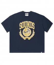 Sounds Graphic T-Shirt Navy