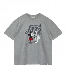 Mickey Jazz T-Shirt Melange Grey