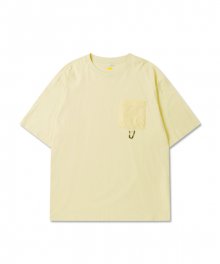 [하이드아웃X토레스] 캠프 오버핏 티셔츠 (Yellow)