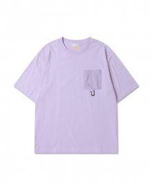 [하이드아웃X토레스] 캠프 오버핏 티셔츠 (Purple)