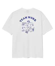 TEAM WORK RUNNING T-SHIRTS (WHITE) [LRRMCTA317M]