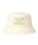 그랭드보떼(GRAIN DE BEAUTE) Washed Basic Bucket Hat [Ivory]