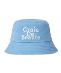 그랭드보떼(GRAIN DE BEAUTE) Washed Basic Bucket Hat [Blue]