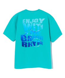 GRADATION ENJOY LETTERING T-SHIRTS (MINT) [LRRMCTA357M]