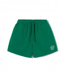 (W) COMFY SWEAT SHORTS (GREEN) [LRRMCPH309M]