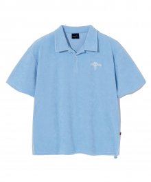 COOL TERRY VACANCE COLLAR T-SHIRTS (BLUE SKY) [LRRMCTC327M]