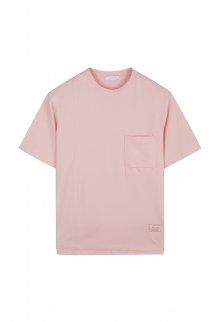 [23SS] LJS41193 핑크 세미오버핏 포켓 반팔 티셔츠