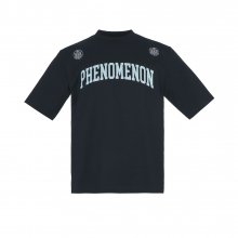 PHENOMENON 컬리지 로고 티셔츠 MHTDSJA01BK
