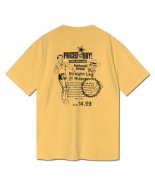 아카이브 빈티지 그래픽 티셔츠 옐로우