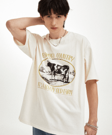 COW T-SHIRT CREAM