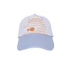 WEB LOGO 5 PANNEL BALL CAP - [GREYISH PURPLE]
