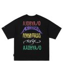 아조바이아조(AJOBYAJO) Five Color AJO Logos T-Shirt [BLACK]