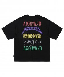 Five Color AJO Logos T-Shirt [BLACK]