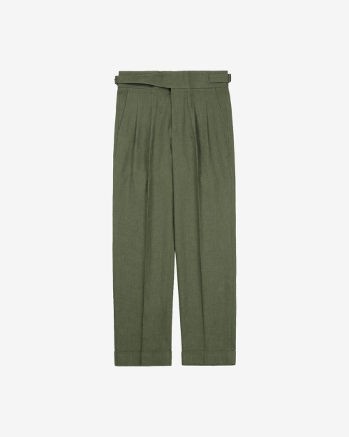 8s Linen Gurkha Trousers( Khaki)