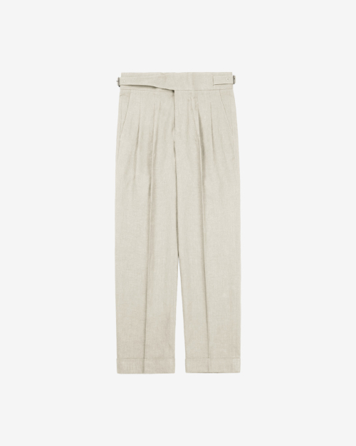 8s Linen Gurkha Trousers( Oatmeal)