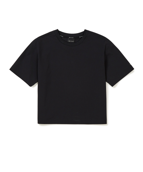 ㈜감성코퍼레이션 [스노우피크 어패럴] 씬테크 우먼스 세미크롭 반팔 티셔츠 Black (S23MWSTS32) S23MWSTS32BK