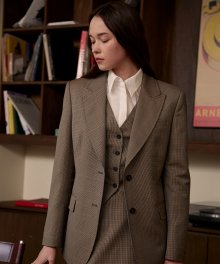 Britain Tailored Jacket (Brown check)