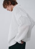 Pure cotton crochet cardigan_Off white