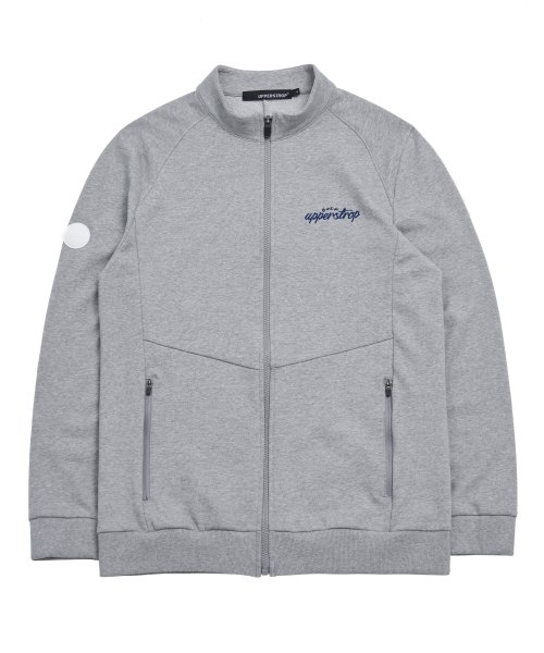 [UP3005] Свитшот на молнии UPST GOLF Basic Melange Grey