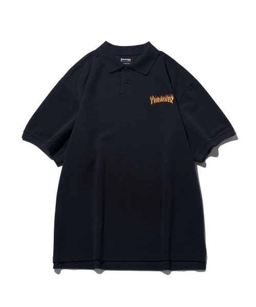 Рубашка поло из ткани фламме Navy