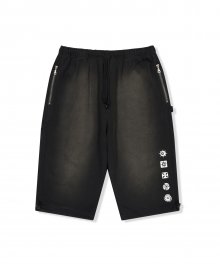 Y.E.S Native Symbol Carpenter Sweat Shorts Black