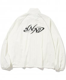 Nylon Tribal Logo Windbreaker Jacket - Ivory