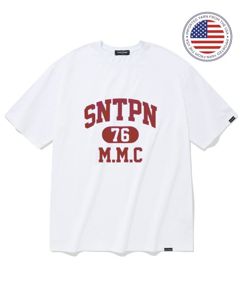 SP SNTPN 로고 티셔츠-화이트 레드