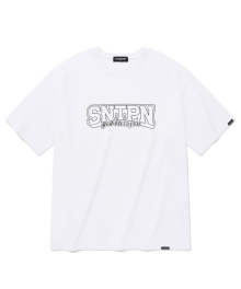 SP SNTPN 아웃라인 티셔츠-화이트