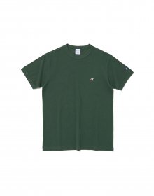 [ASIA] 피케조직 라운드 티셔츠 (DARK GREEN) CKTS3E017E3