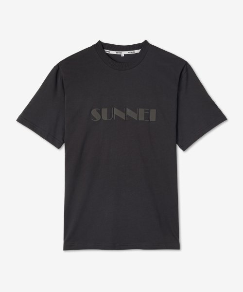 MUSINSA | SUNNEI Men's Classic Logo Short Sleeve T-Shirt - Black